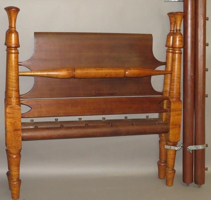 CHERRY ROPE BEDca. 1840; in cherry and