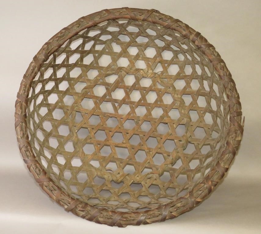 PRIMITIVE FORM CHEESE STRAINER