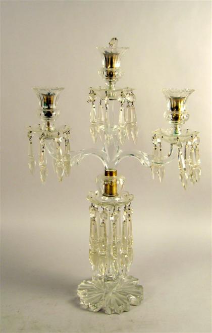 Baccarat style glass three stem 4ce30