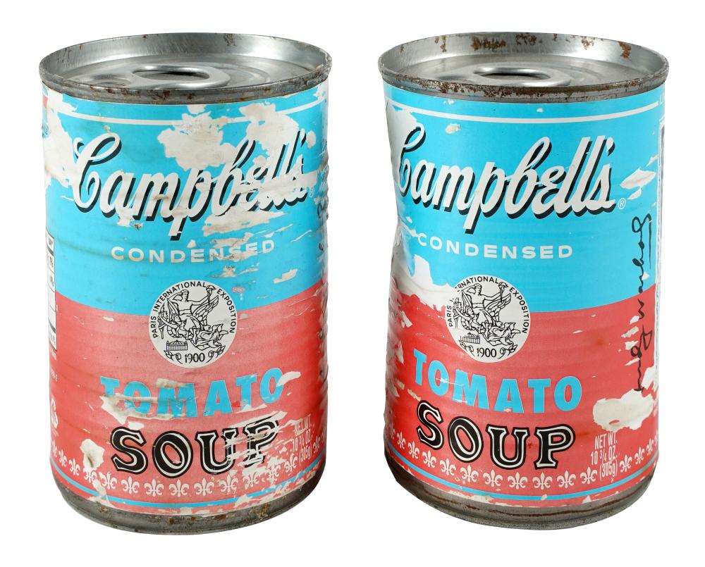 TWO ANDY WARHOL LIMITED EDITION CAMPBELLS