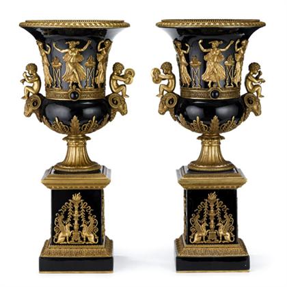 Pair of Large Louis XVI style gilt 4ce33
