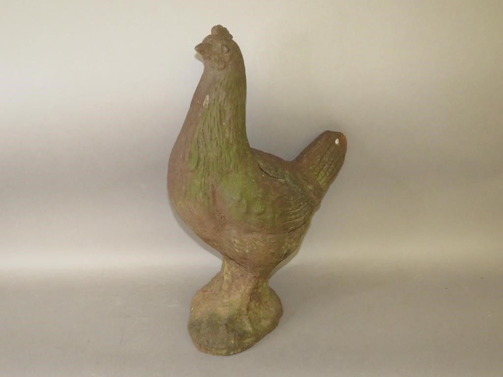 RARE VICTORIAN CAST IRON HEN GARDEN