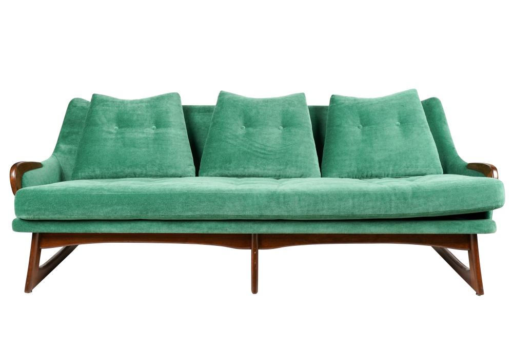 MODERN GREEN UPHOLSTERED SOFAProvenance  300eea