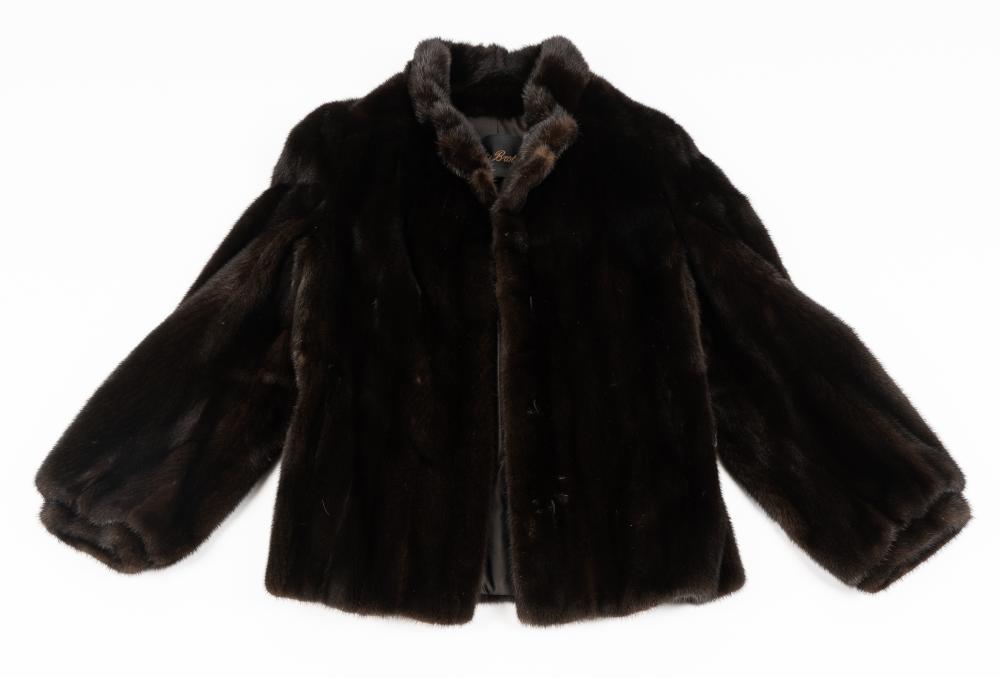 CHRISTIE BROTHERS BLACK FUR COATwith