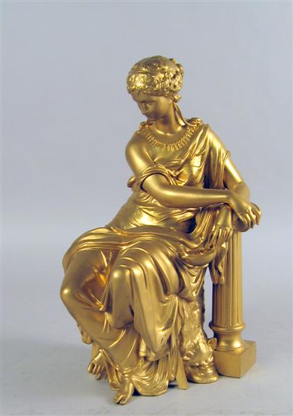 Continental gilt bronze figure 4ce58