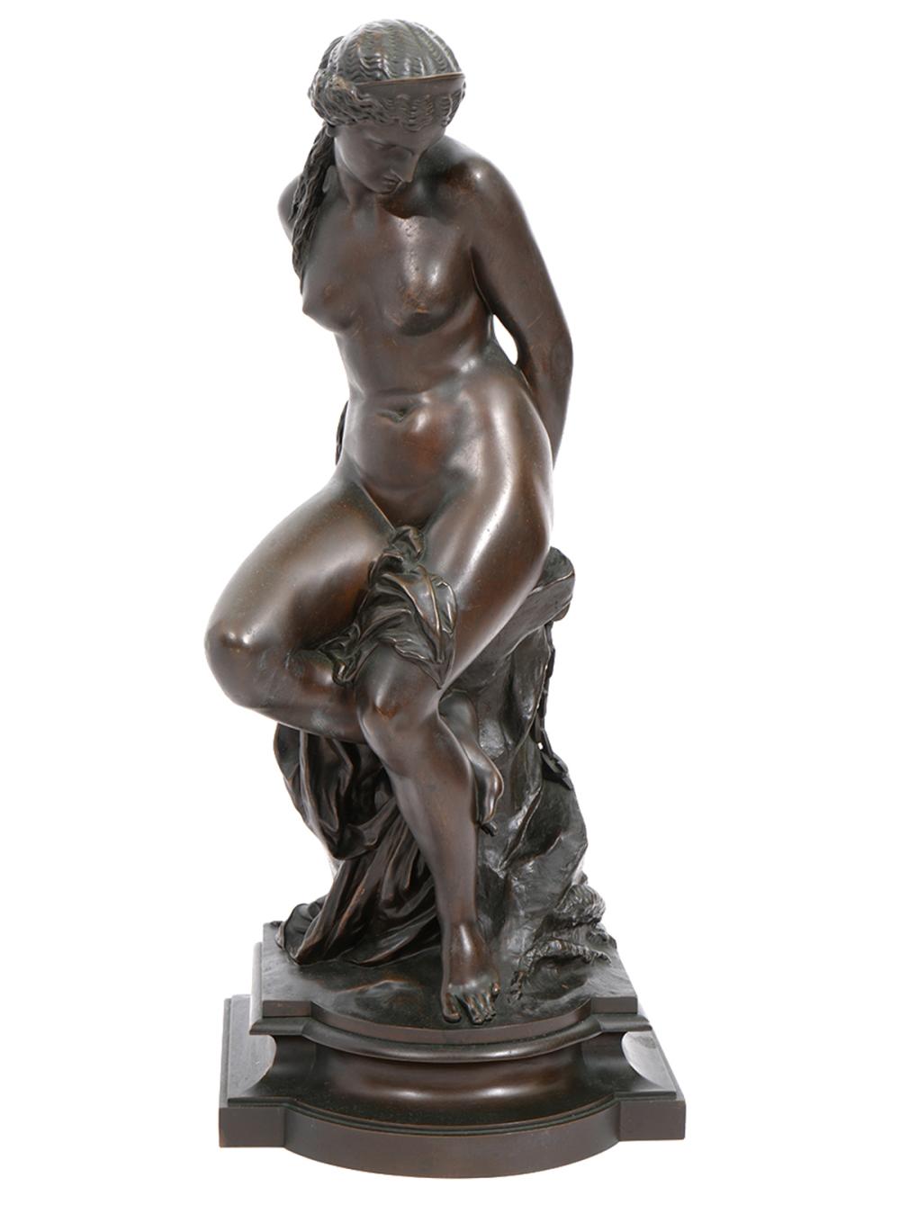 SCHOENEWERK BRONZE STATUE OF 'ANDROMEDA'Pierre