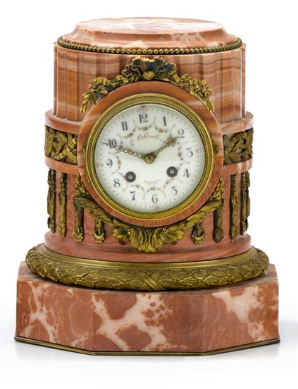 French gilt bronze mounted pink marble