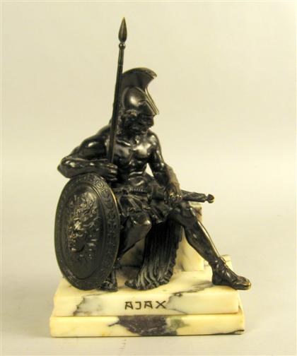 Continental bronze figure    ajax  