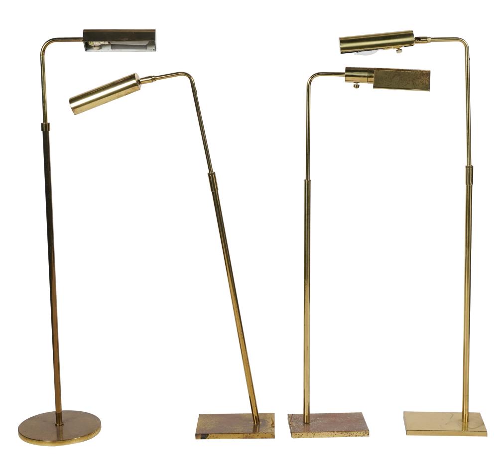 FOUR BRASS BRIDGE LAMPScomprising 301097