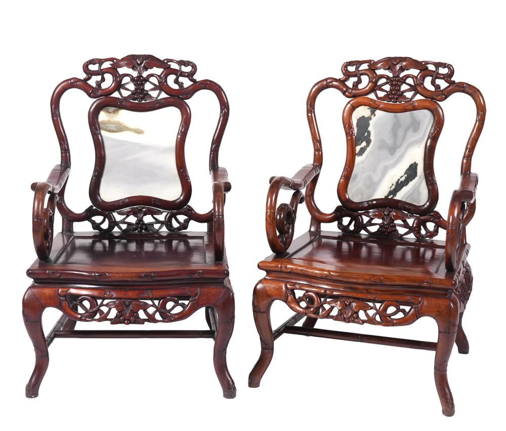 PR. CHINESE HAND CARVED ROSEWOOD