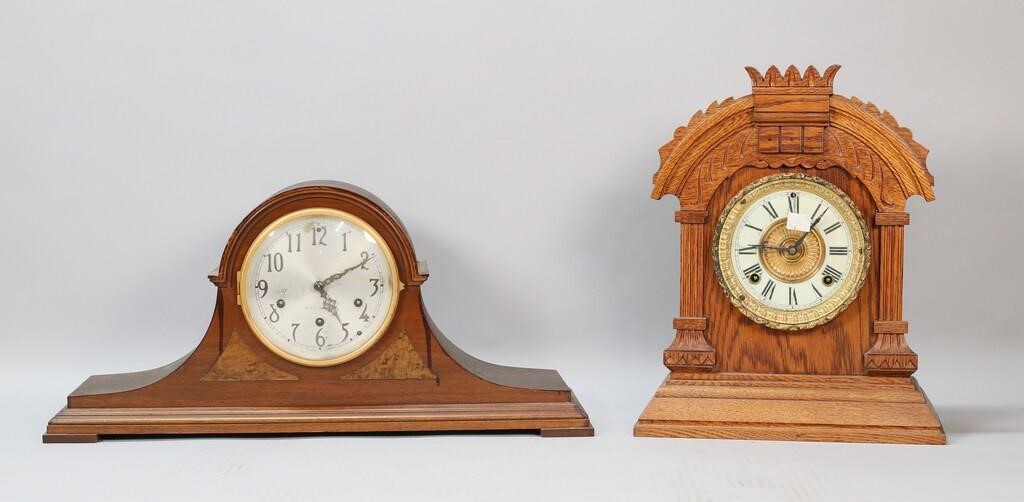 2 MANTEL CLOCKS SETH THOMAS & ANSONIA2