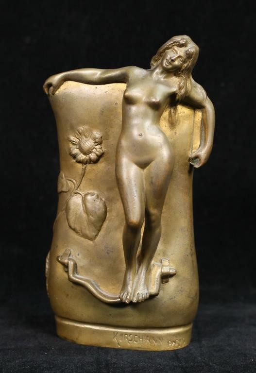 CHARLES KORSCHANN GILT BRONZE ART 2fe9af