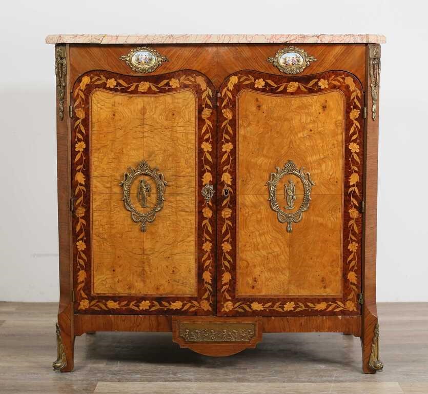 LOUIS XV STYLE MARBLE TOP SERVER 2fe9d2