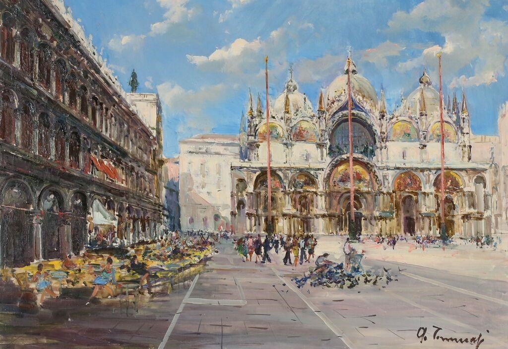 IMPRESSIONIST OIL ON CANVAS VENETIAN 2fe9eb