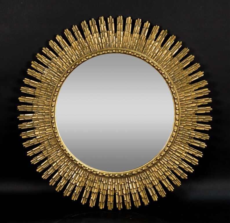 HOLLYWOOD REGENCY STYLE SUNBURST MIRRORHollywood