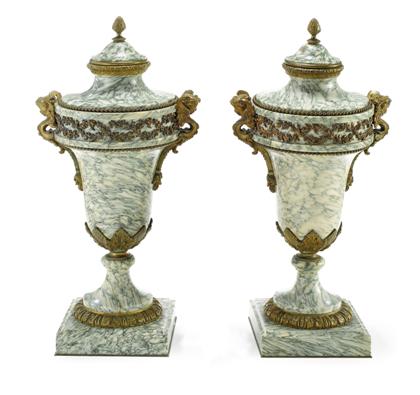 Pair of Louis XVI style gilt metal