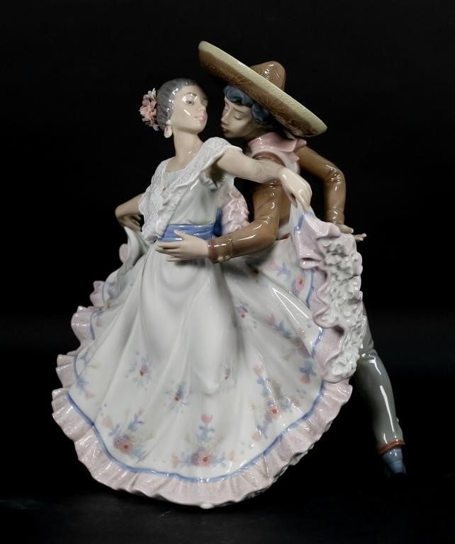 LLADRO PORCELAIN FIGURE GROUP MEXICAN