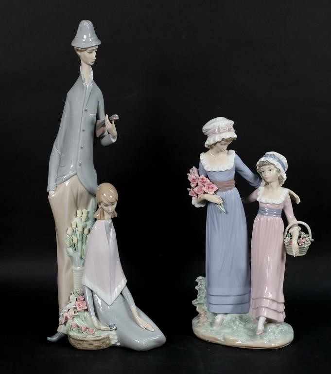 2 LLADRO PORCELAIN FIGURES VIOLINIST 2fea0f