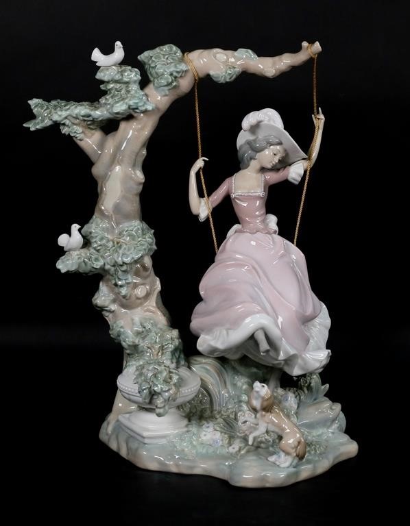 LLADRO PORCELAIN FIGURE SWINGINGLladro 2fea11