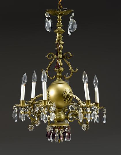 Louis XV style six light giltmetal 4caa1