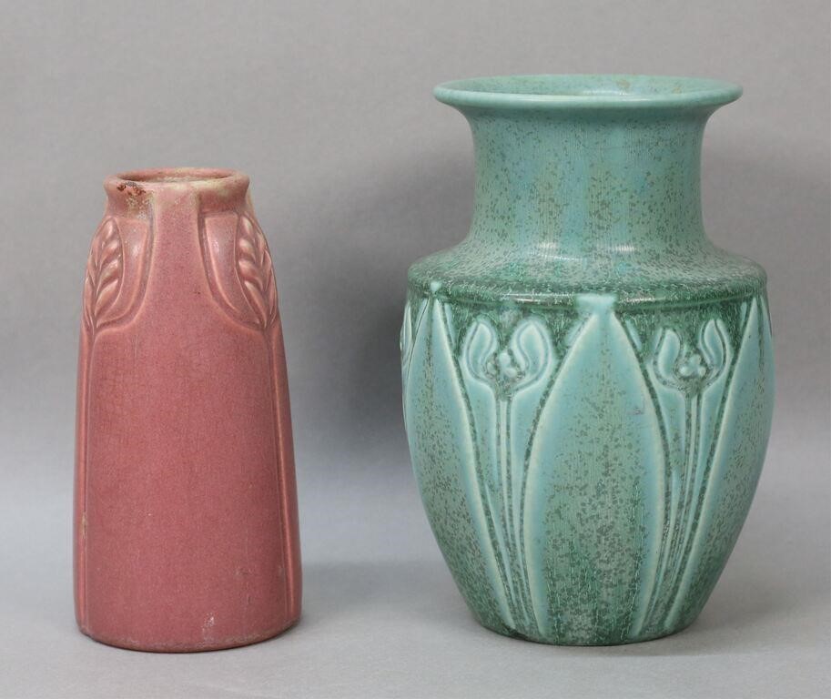 2 ROOKWOOD POTTERY PRODUCTION VASES2 2fea5b