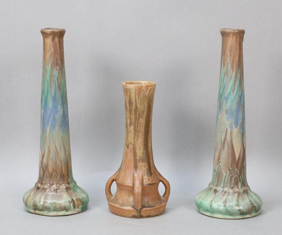 3 ART POTTERY VASES ZANE POTTERY3 2fea64