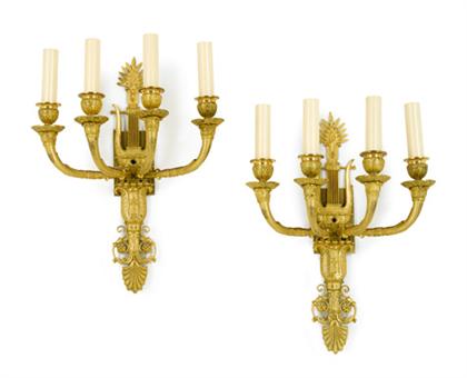 Pair of Neoclassical style gilt 4caa7