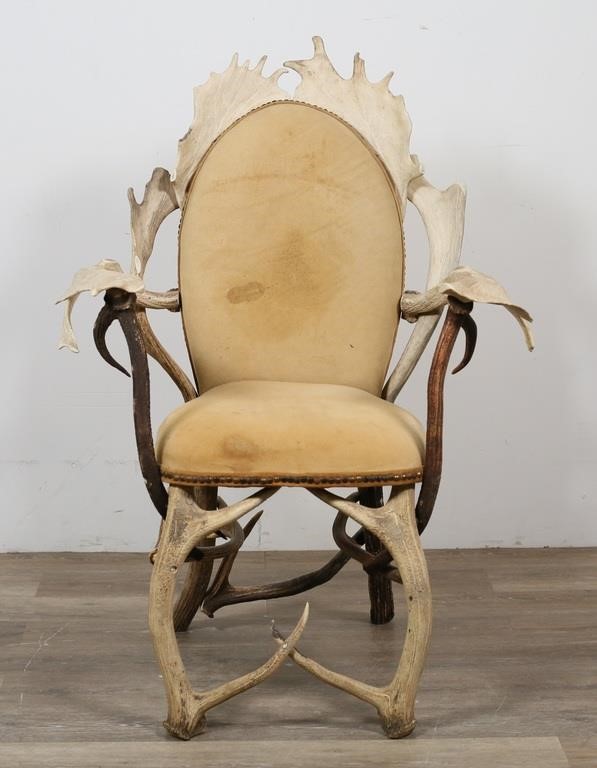 ARTHUR COURT STYLE DEER ANTLER THRONE