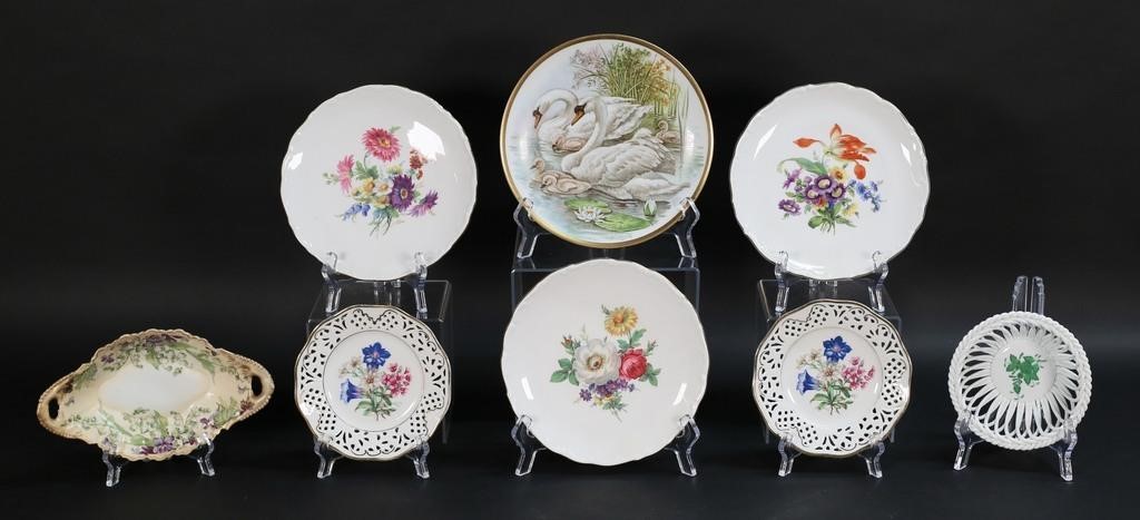 8 PIECES GERMAN & AUSTRIAN PORCELAIN8