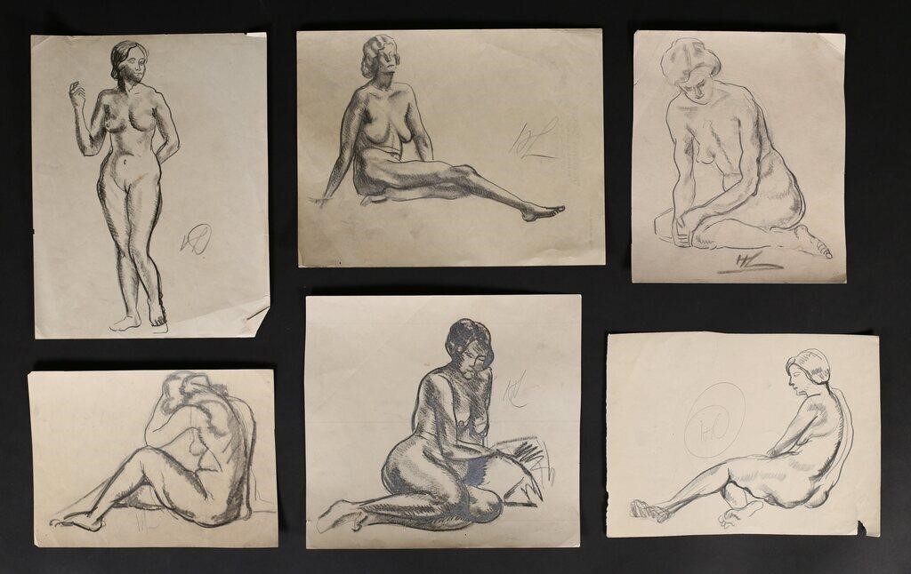 6 HAYLEY LEVER DRAWINGS NUDESRichard 2feb01