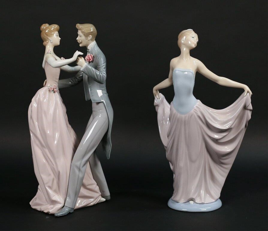 2 LLADRO PORCELAIN FIGURES DANCERS2