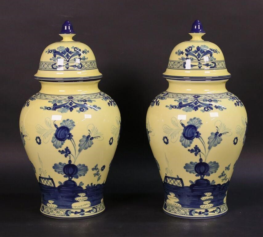 PAIR GINORI ORIENTE ITALIANO PORCELAIN 2feb48