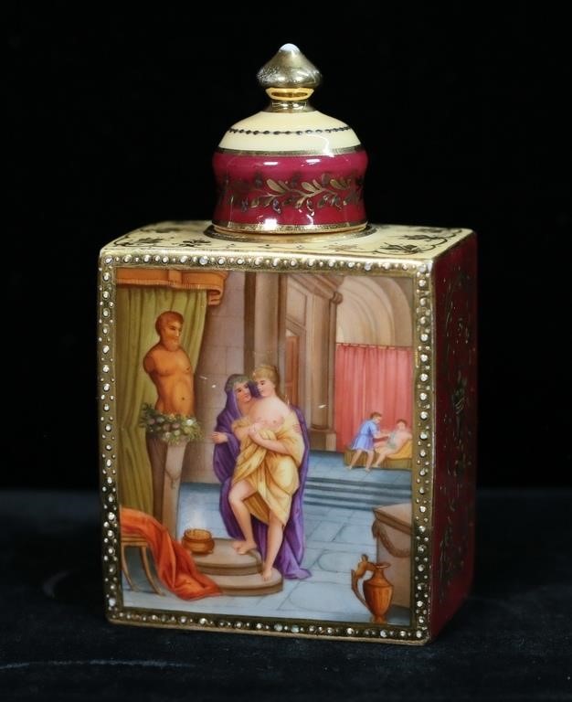 ROYAL VIENNA STYLE PORCELAIN BOTTLEVienna