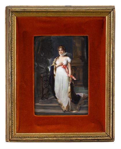 German porcelain plaque queen 4cacb