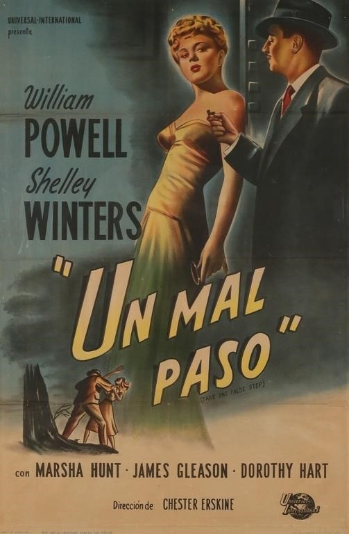 UN MAL PASO 1950S MOVIE POSTER1950s 2febee