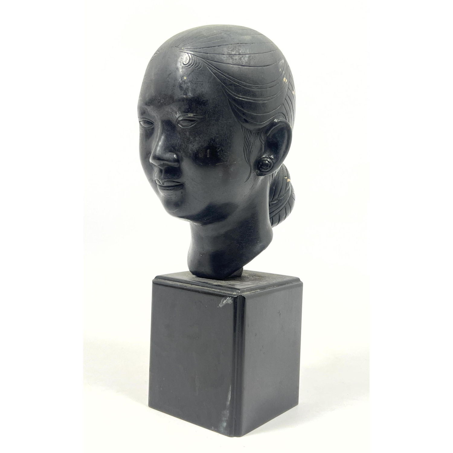 Vintage Bronze Sculpture Bust  2fec37