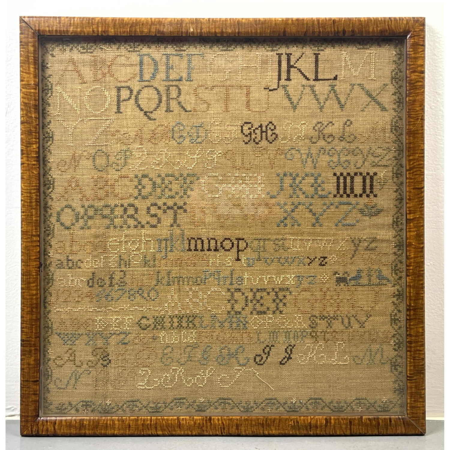 S. W. C. Handmade Stitched Alphabet
