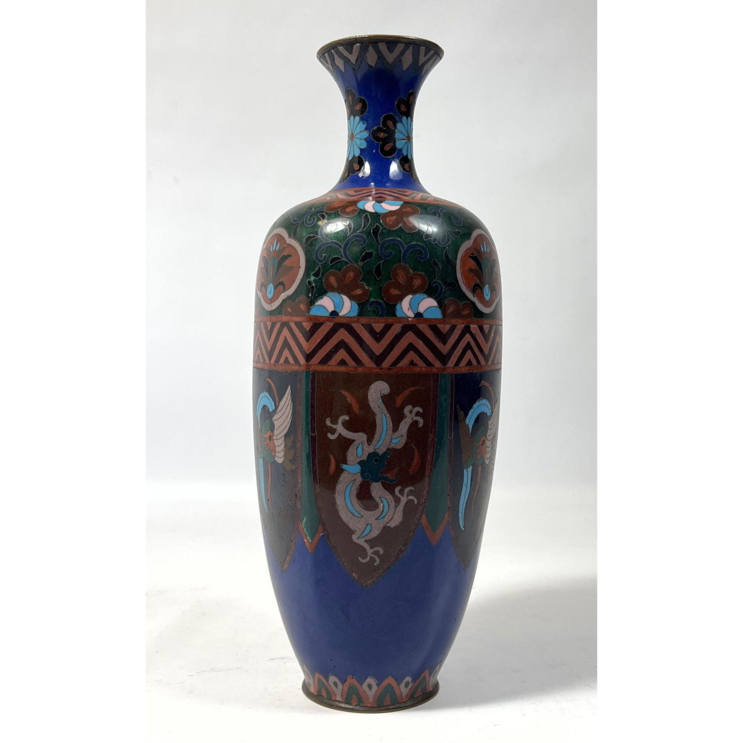 Large Fine Cloisonne vase with