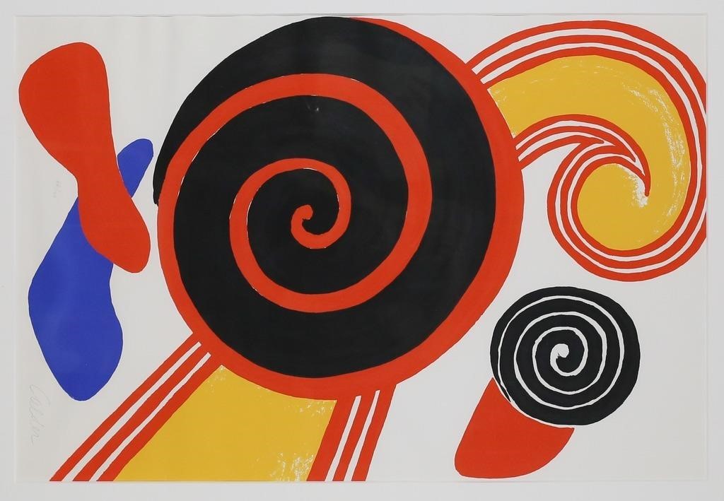 ALEXANDER CALDER LITHOGRAPH SPIRALSAlexander