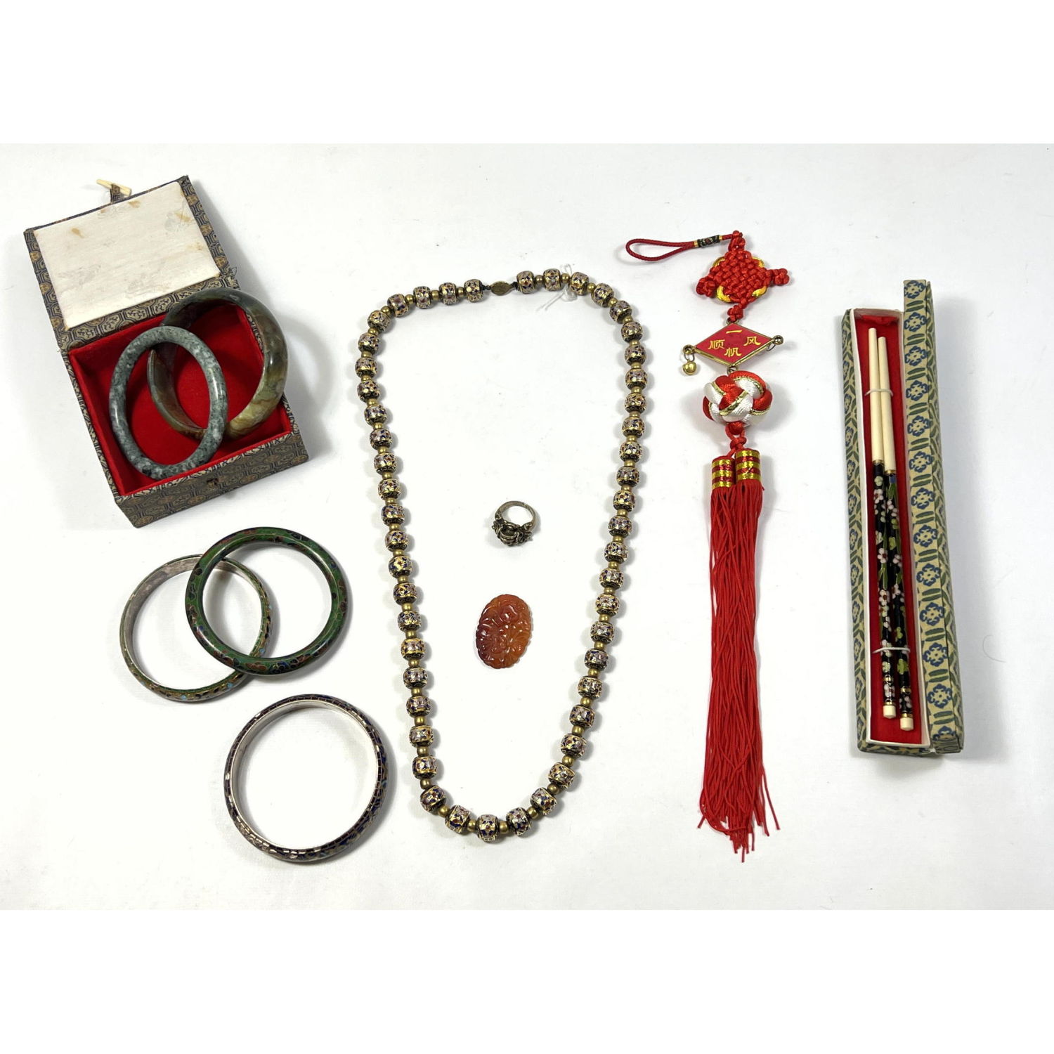 Asian jewelry lot Cloisonne bead 2fecf6