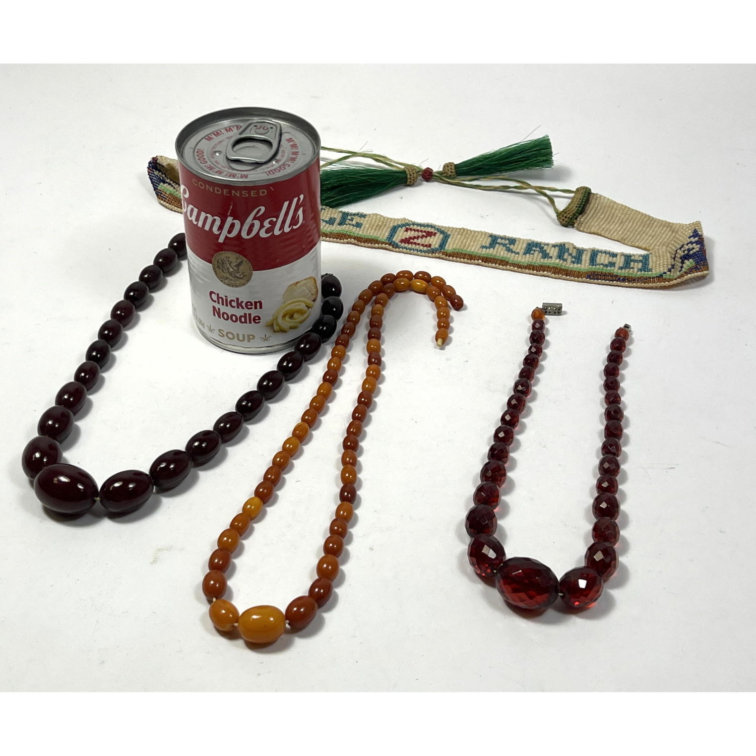 Collection Amber Bead Necklaces.