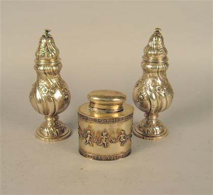 Group of Swedish silver table articles