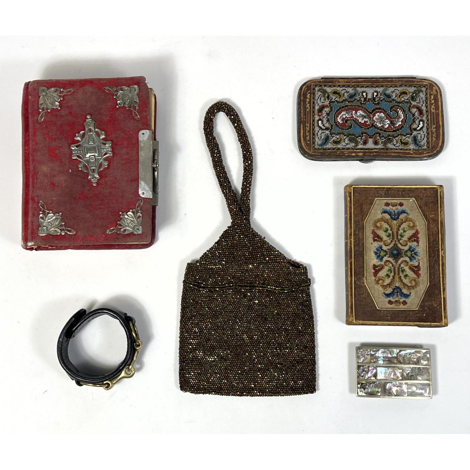 Assorted lot Petit point items beaded