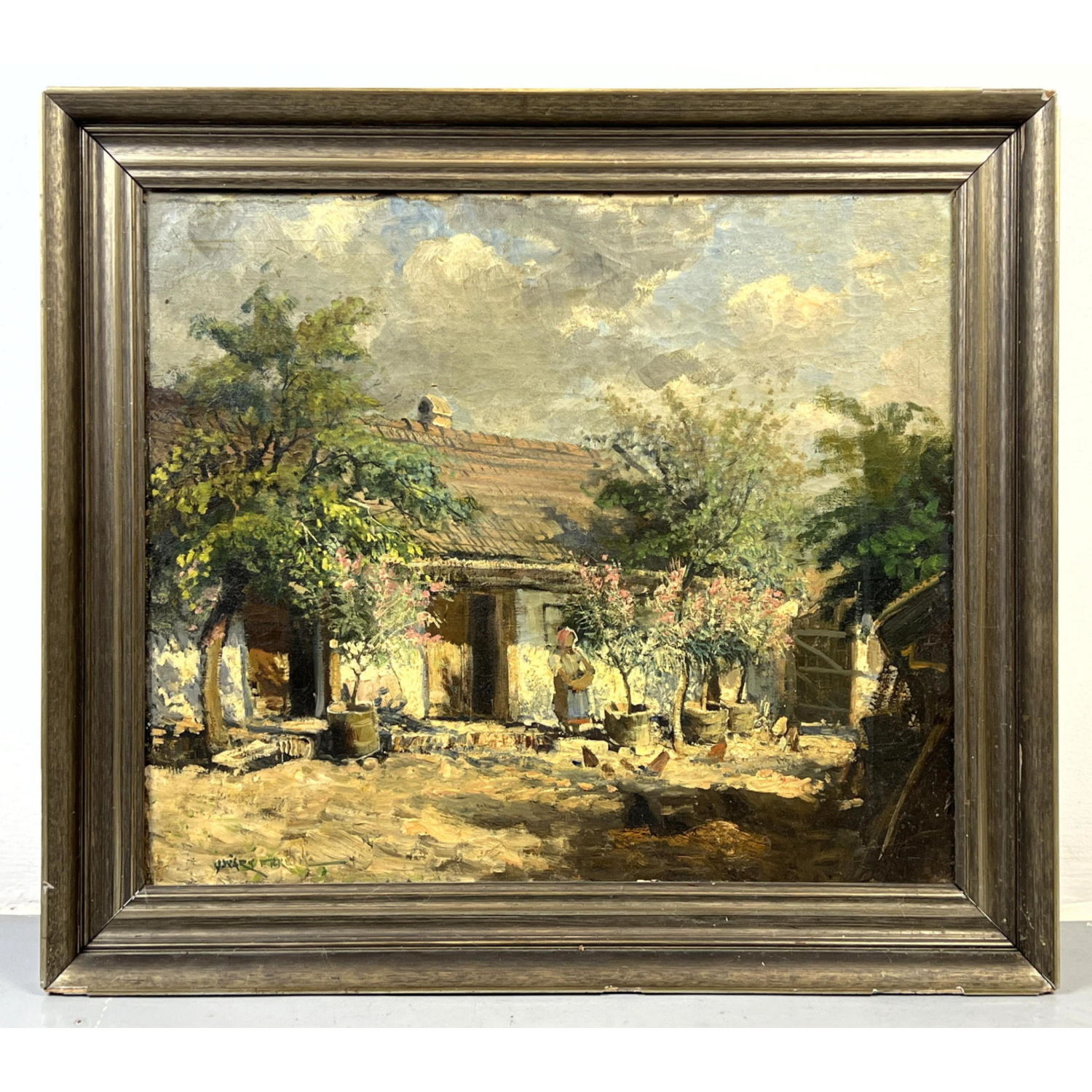 Signed Painting. Rural Tropical
