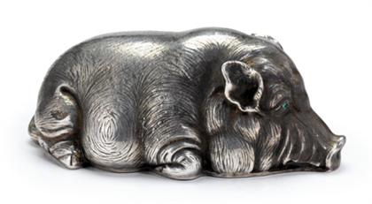 Russian silver figure of a pig 4caf4