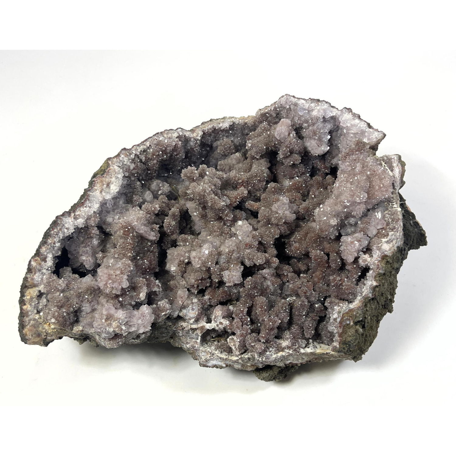 Natural Geode Specimen with drusy 2fedab