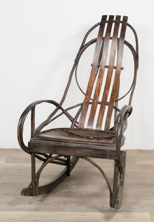 AMERICAN ADIRONDACK BENTWOOD ROCKING 2fedad