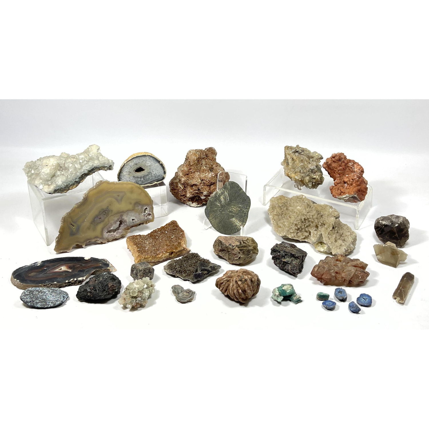Collection of Small Rocks and Mineral