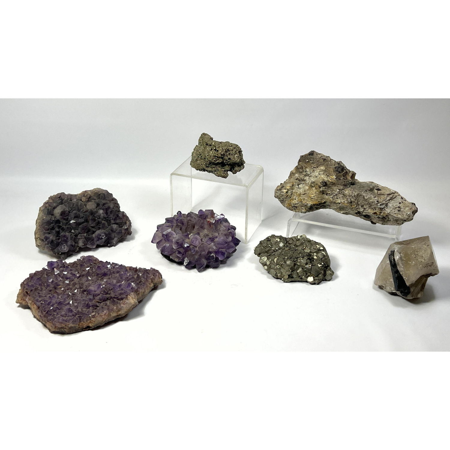 7pc Rock Mineral Specimen Amethyst 2fede3