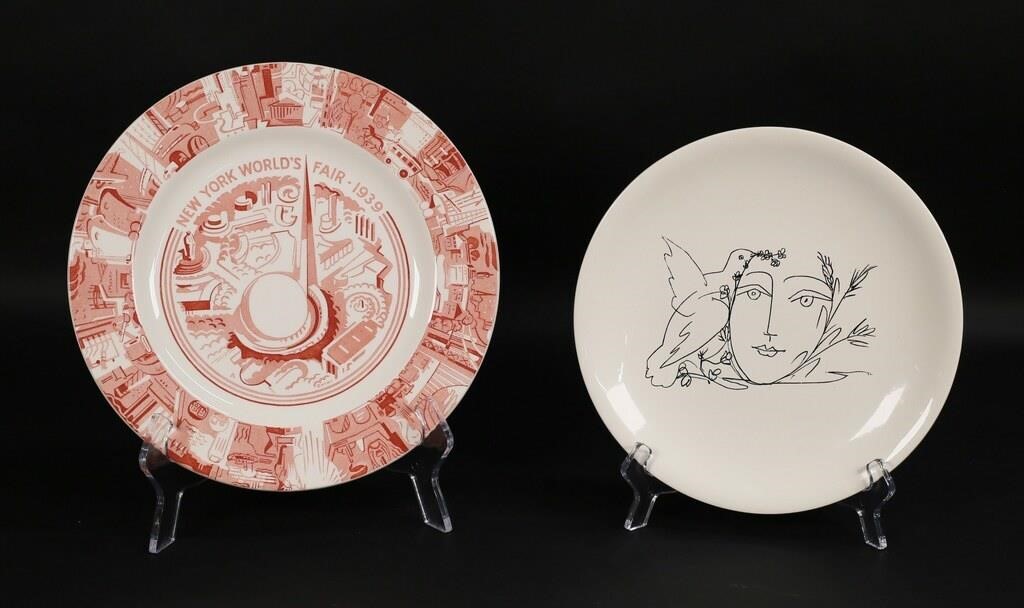 2 PLATES SALINS PICASSO &   2fedfe